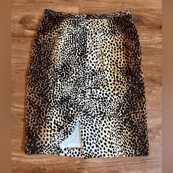 100% Silk Anne Klein Midi Skirt - Picture 3 of 6